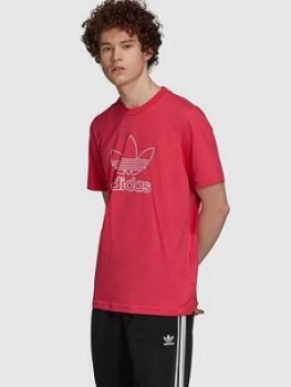 Image of Adidas Originals Trefoil T-Shirt - Red