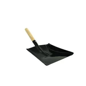Image of Metal Hand Shovel 9" with Wooden Handle Black HS.01 CX02459