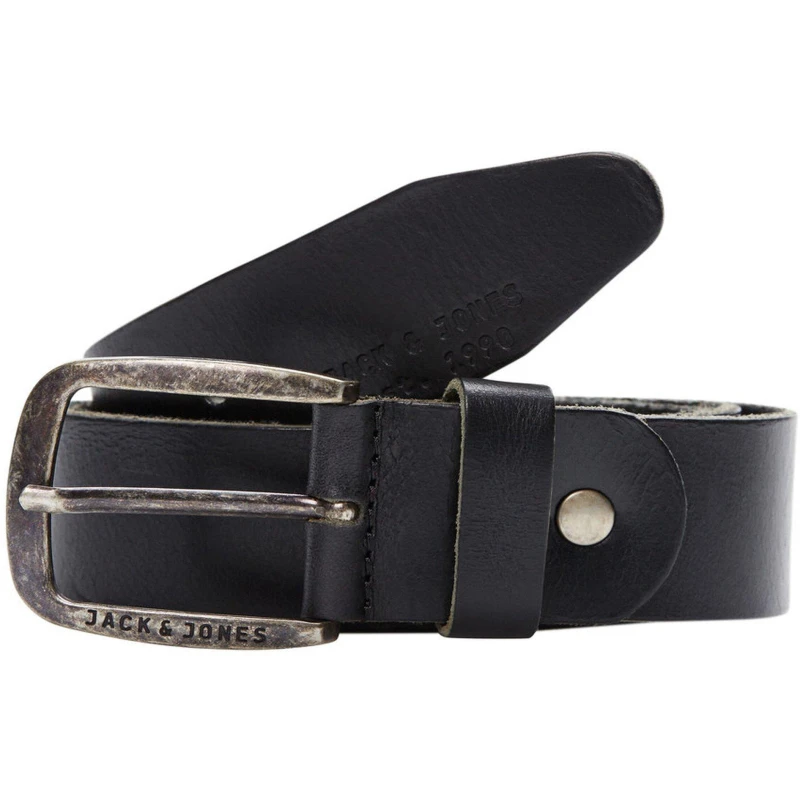Image of Jack and Jones Paul Leather Belt Mens Black male 90