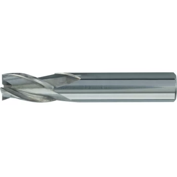 Image of 12.00MM Carbide 3 Flute Plain Shank Short Series Slot Drill - Uncoated - Swisstech