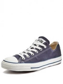 Image of Converse Chuck Taylor All Star Ox Plimsolls - Navy/White, Size 3, Women