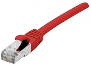 Patch Cord RJ45 CAT.6 F/UTP LSZH Snagless Red - 1 M Full Copper