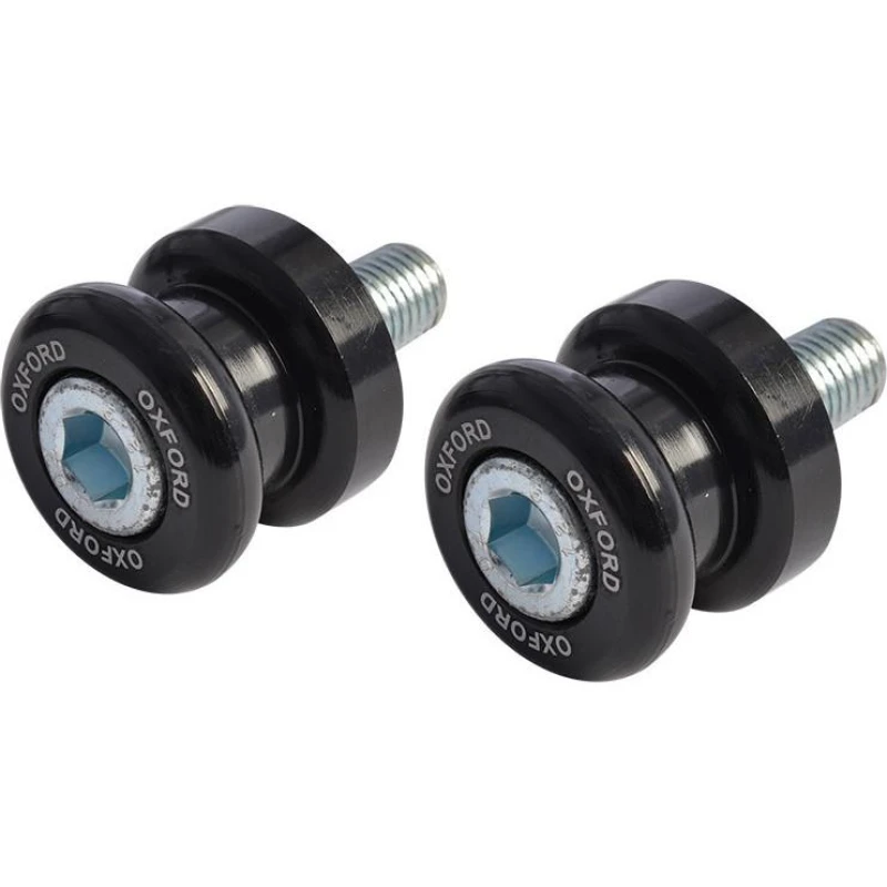 Image of Oxford Paddock Stand Bobbins M8 - 1.25 Thread Black