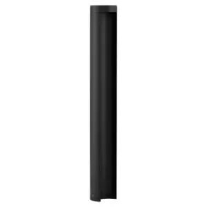 Netlighting Merano Hamilton Outdoor Bollard Black Aluminium, Clear Glass LED 8.5