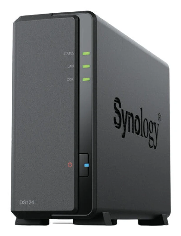 Image of Synology Synology DiskStation DS124 NAS Desktop Realtek RTD1619B 1 GB DDR4 6 TB HDD DiskStation Manager Black DS124/6TB-HAT3300