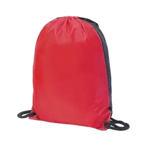 Shugon Stafford Contrast Drawstring Bag (One Size) (Red/Black)