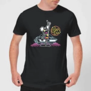 image of Danger Mouse 80's Neon Mens T-Shirt - Black