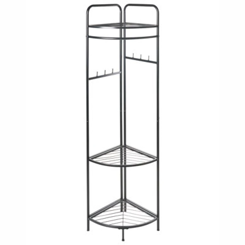 Image of Beliani Corner Coat Stand Lawton Black
