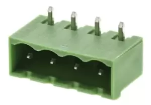 Image of Phoenix Contact 1757268 Connector, Header, Tht, Ra, 5.08Mm, 4Way