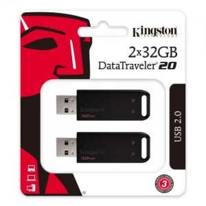 Image of 32GB USB 2.0 DataTraveler 20 FD 2 Pack