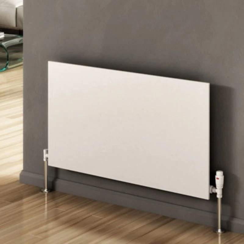 Image of Reina Reina Slimline White Horizontal Flat Panel Radiator - 600 x 1000mm White 100 x 1.3 x 60cm RND-SLN06010W