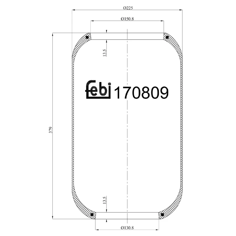 Image of Boot, air suspension FEBI BILSTEIN 170809