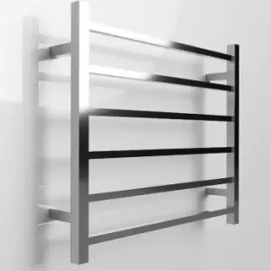 image of 6 Bar Heated Ladder Towel Rail - Hawthorn