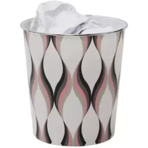 image of Small Spiral Waste Paper Bin, 24.5cm x 26.5cm approx