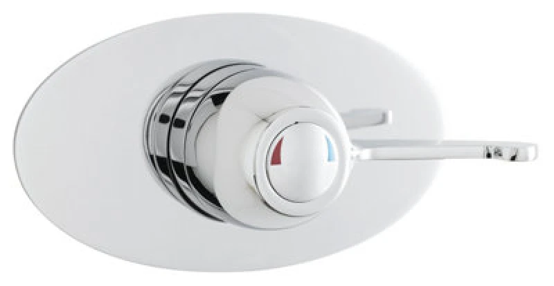 Image of Balterley Modern Concealed Sequential Thermostatic Shower Valve Lever Handle Silver