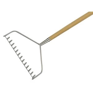 image of Kent & Stowe Stainless Steel Long Handled Soil Rake, FSC