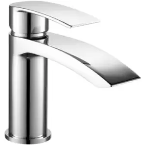 image of Kartell TAP280CU K-Vit Brassware Curve Mono Basin Mixer With Click Waste