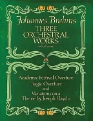 Image of three orchestral works academic festival overture