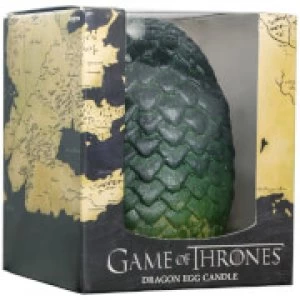 image of Game of Thrones Sculpted Candle Egg - Green