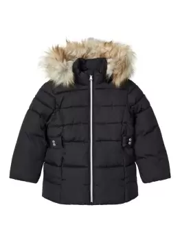 Image of NAME IT Glittery Winter Jacket Women Blue