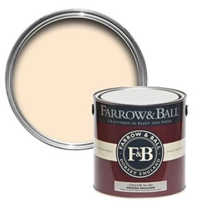 image of Farrow & Ball Modern Tallow No. 203 Matt Emulsion Paint 2.5L