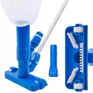 Image of VEVOR Portable Pool Vacuum, Handheld Pool Vacuum Cleaner with 3 Scrub Brushes & 56" 6 Sections Pole, Swimming Pool Jet Cleaner for Above Ground Pool,