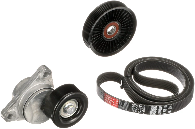 Image of GATES K026PK1873 V-ribbed belt set Micro-V Stretch Fit V-Ribbed Belt Set (542)