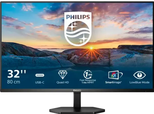 Image of Philips 3000 Series 31.5" 32E1N3600LA/00 Quad HD LCD Monitor