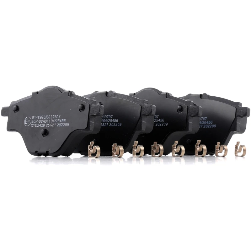 Image of STARK SKBP-0011460 Brake pad set Rear Axle, excl. wear warning contact, with accessories, with anti-squeak plate Brake Pad Set,disc brake (402)