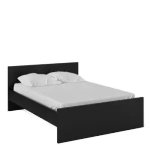 image of Naia Double Bed 4ft6 (140 X 190) In Black Matt