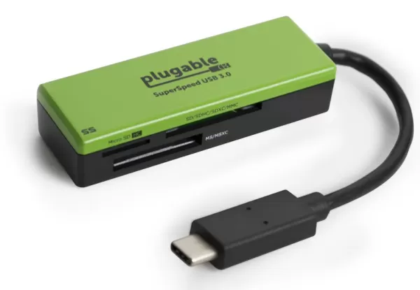 image of PLUGABLE USB C SD Card Reader