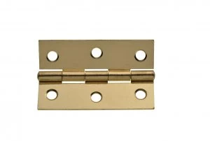 image of Wickes Butt Hinge - Brass 76mm Pack of 20