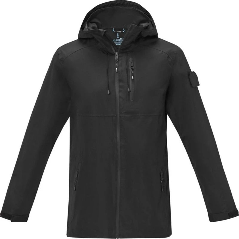 Image of Elevate NXT Mens Kai Circular Lightweight Jacket in Black Size: XS Black Male XS