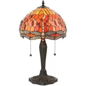 Image of Lamp 30cm Dragonfly Flame, glass and resin