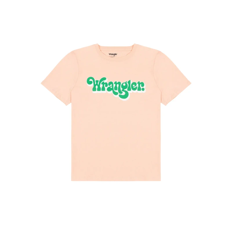 Image of Wrangler Womens T-Shirt Wrangler Regular Orange Female M