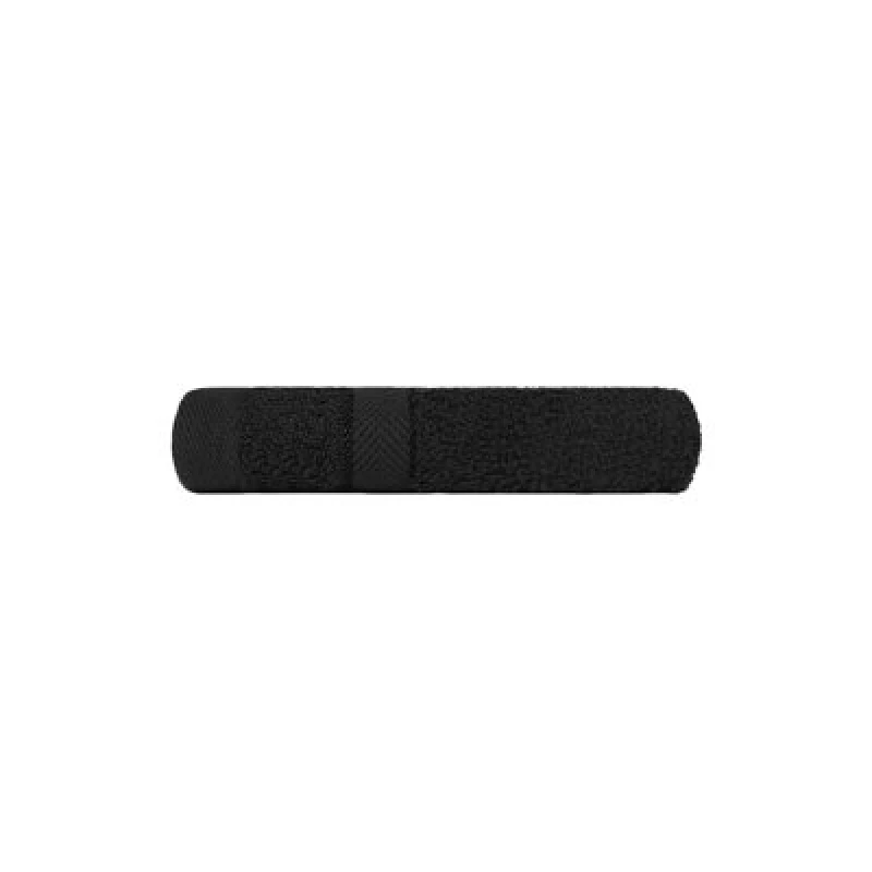 Image of OHS OHS Luxury 100% Cotton Face Cloth Bathroom Towel in Black Size: Face Towel Black Face Towel Unisex 5027434169405