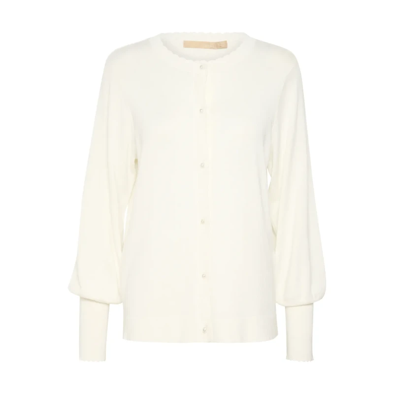 Image of culture Frilled cardigan For Her CULTURE Annemarie Blanc Female XL