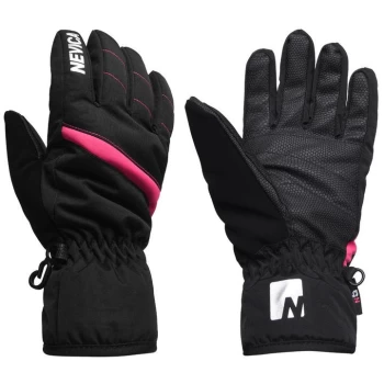 image of Nevica Meribel Ski Gloves Juniors - Black/Pink