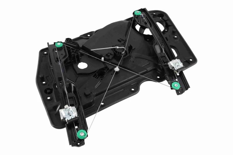 Image of VAICO V10-2533 Window regulator Original VAICO Quality, Left Front, Operating Mode: Electric, without electric motor, with bolted-on plate Window Win