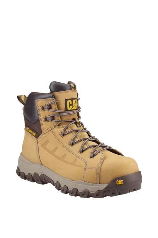 Image of Caterpillar Mens Threshold Rebound Safety Boot in Brown Size: 7 Brown Male 7