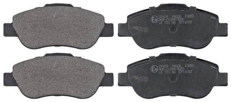 Image of A.B.S. 37439 Brake pad set without integrated wear sensor Brake Pad Set,disc brake (402)