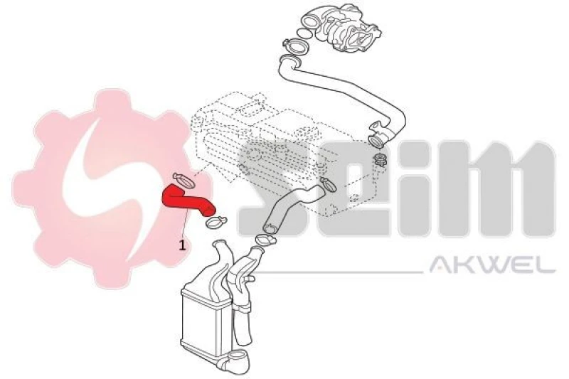 Image of Charger intake hose SEIM 981879