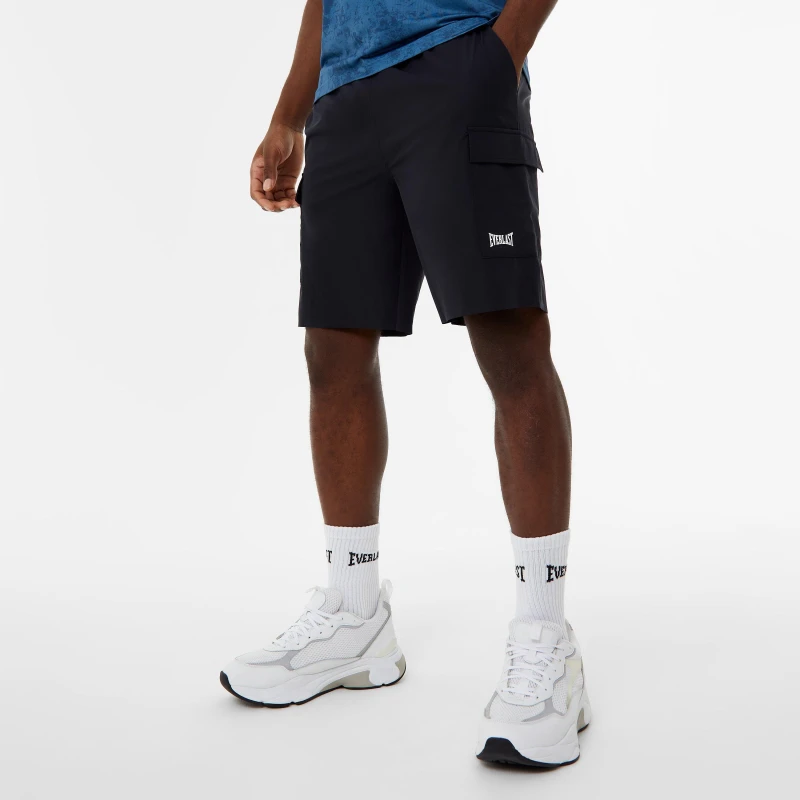 Image of Everlast Longer Length Cargo Short Mens - Black S