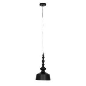 image of Interiors By Ph Pendant Light Black/Gold Inside Iron 1 Bulb