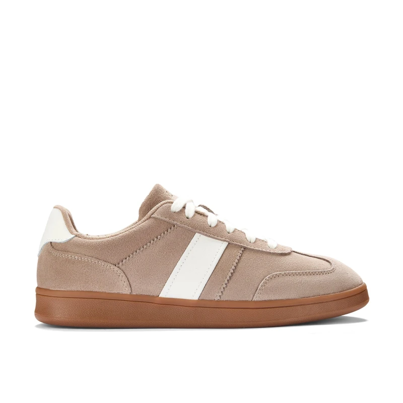 Image of Clarks Clarks Women Seco Speed Light Brown Suede Trainers Size: 8-Standard Fit Brown 8-Standard Fit Female 5063421710441