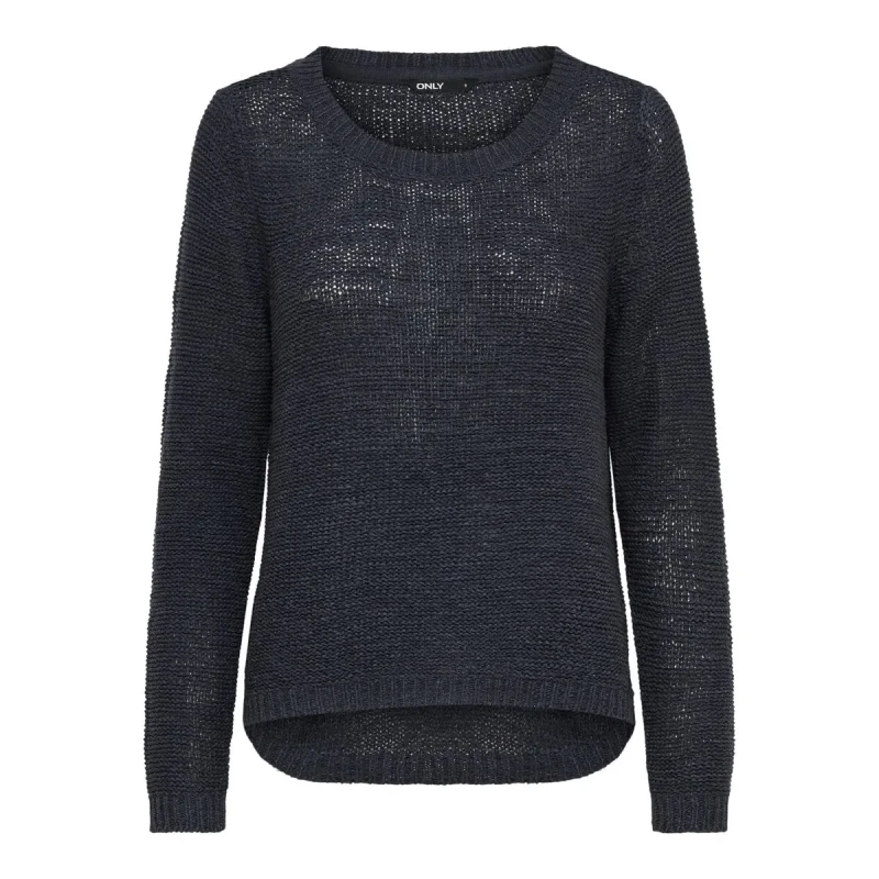 Image of Only Boat Neck Jumper in Fine Knit Navy Blue Women XS;XL;L;M;S