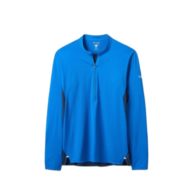 Image of Long-sleeved zip-up T-Shirt Rab Sonic Ultra Bleu Male M