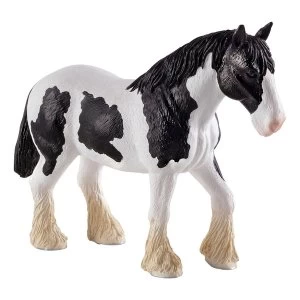 image of ANIMAL PLANET Farm Life Clydesdale Black and White Horse Toy Figure