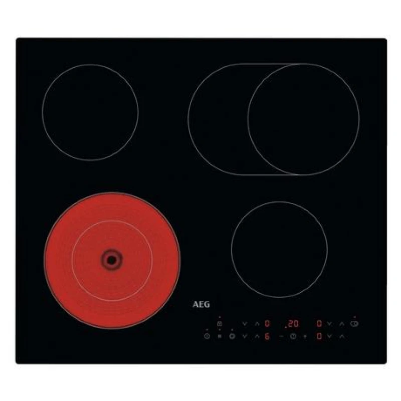 Image of AEG HRX64360CB 59cm 4 Zone Ceramic Hob Black