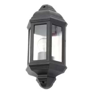 image of Coast Athena Half Wall Lantern Black